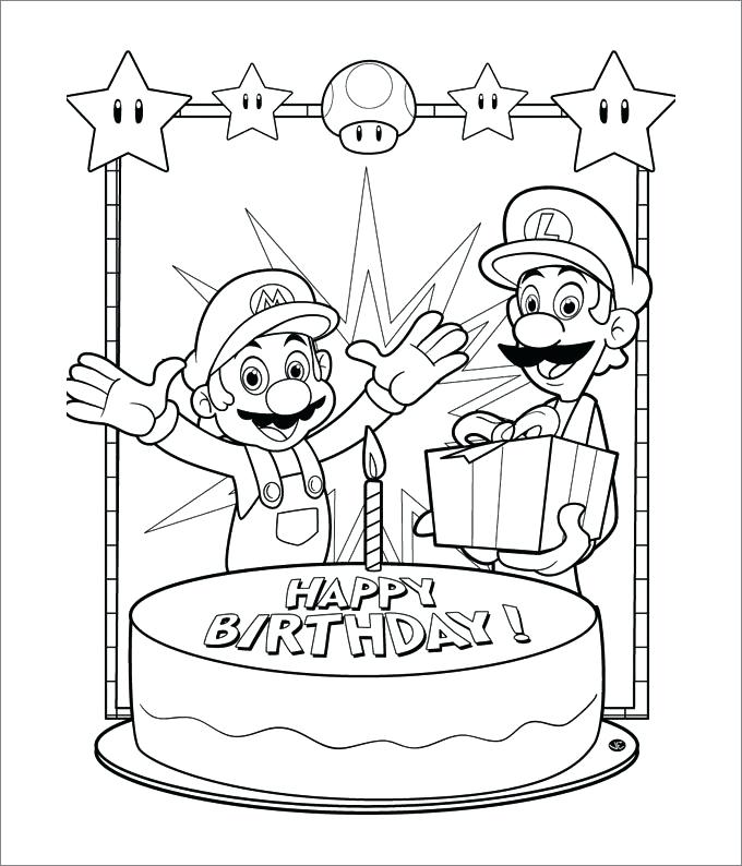 680x794 18 Wheeler Coloring Pages Happy Birthday Super Bros Free 18