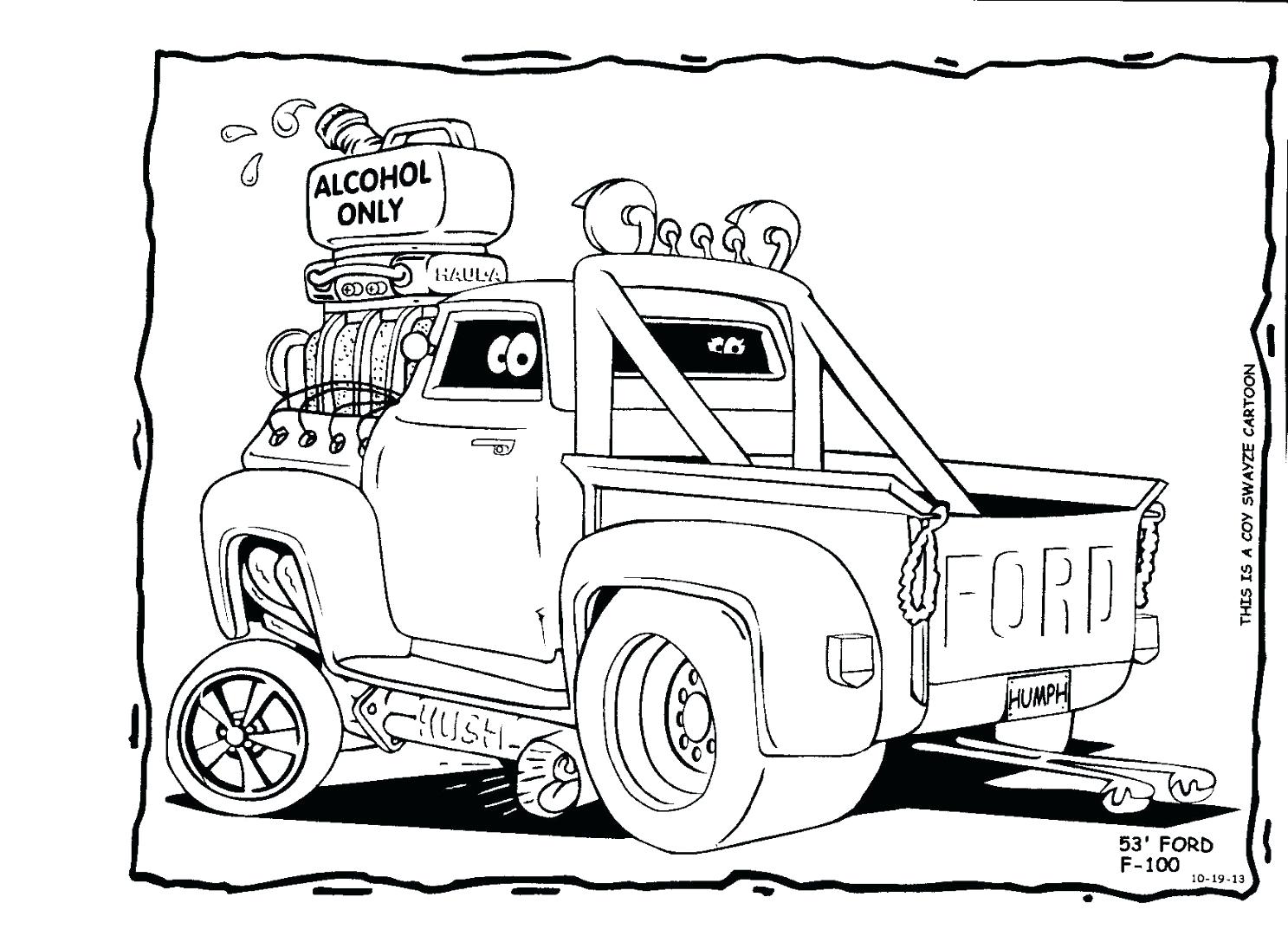 1487x1080 Coloring Pages For Kids Pdf Best Truck Ideas On Classic Pickup