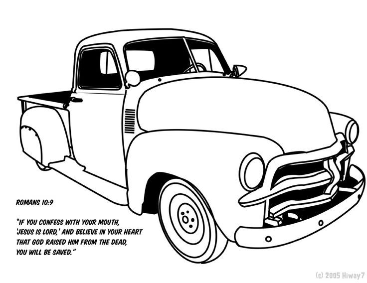 736x568 Vintage Truck Color Book Pages 1951 54 Chevy Truck By ~hiway7