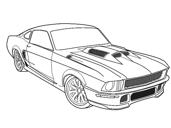 600x450 Mustang Coloring Pages