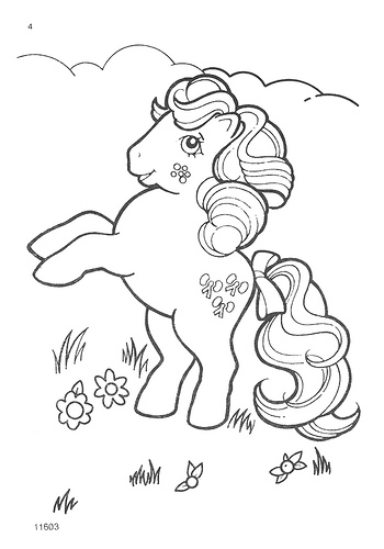 350x500 1980s My Little Pony Coloring Pages