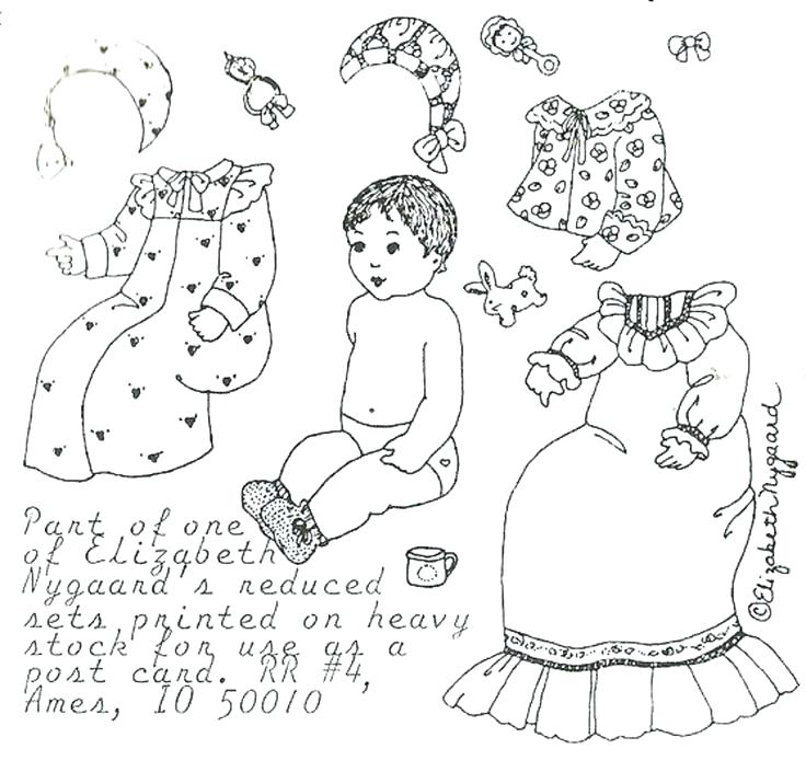 736x705 1980s Paper Dolls