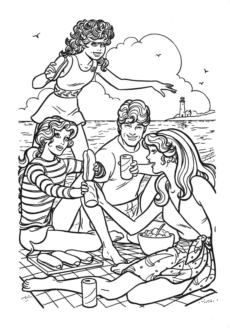 736x1050 7 Best Images On Barbie Coloring Pages