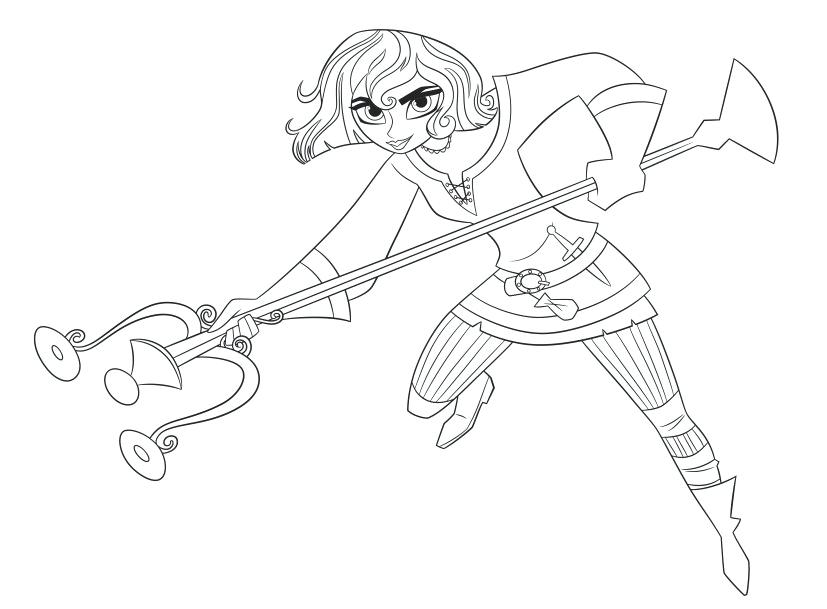827x609 Descendants Coloring Book Tangled The Series Coloring Page