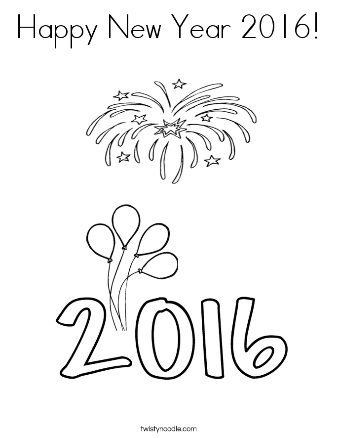 685x886 Happy New Year Coloring Pages