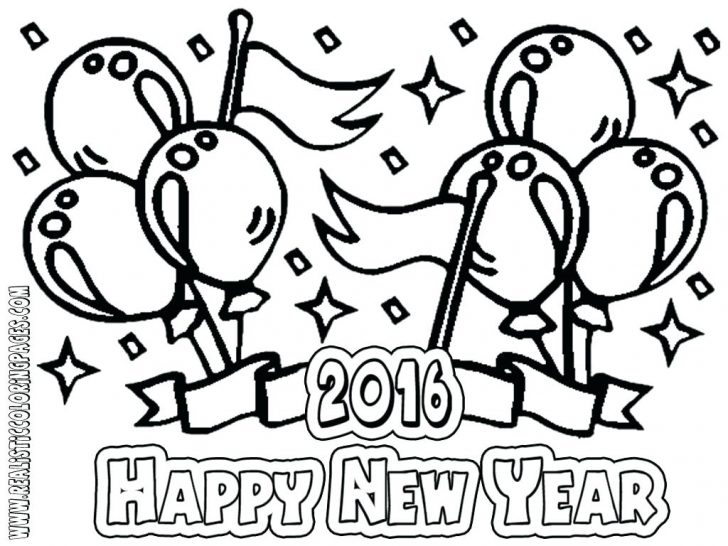 728x546 Happy New Year Coloring Pictures 2015 Years Pages Doodle Art Alley