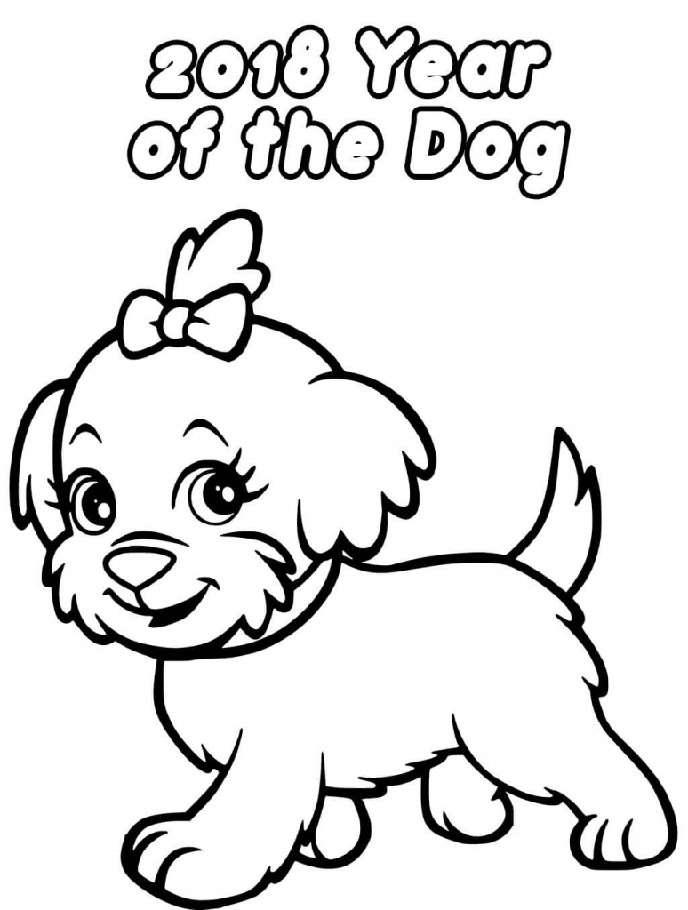 774x1024 Printable New Year 2018 Coloring Pages