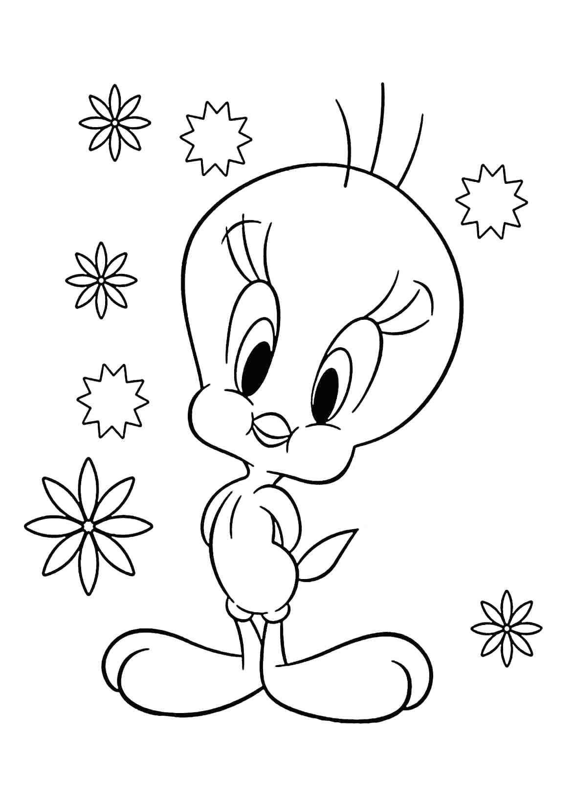 1172x1642 Coloring Book ~ Gangsta Tweety Birdoring Pages Snoopy With Baby