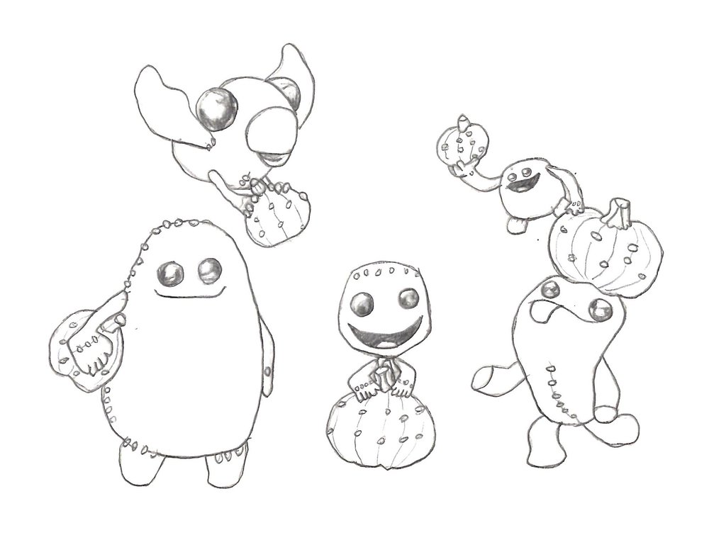 1024x779 Littlebigplanet 3 Autumn Coloring Page