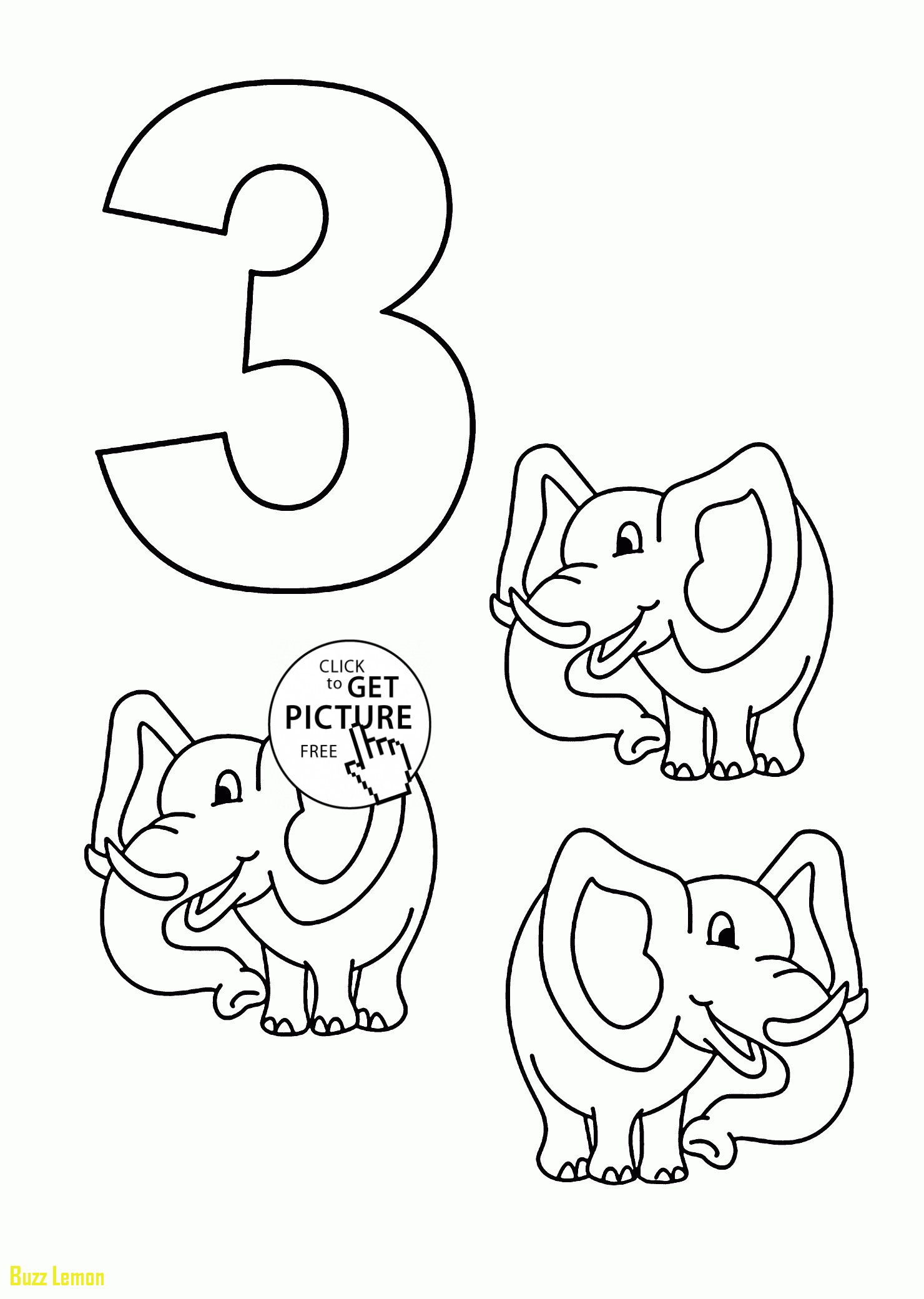 1480x2080 Luxury Number 3 Coloring Page Buzz Coloring