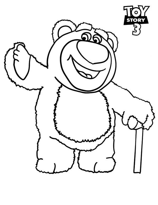 600x776 Meet Lots O Huggin Bear In Toy Story 3 Coloring Page