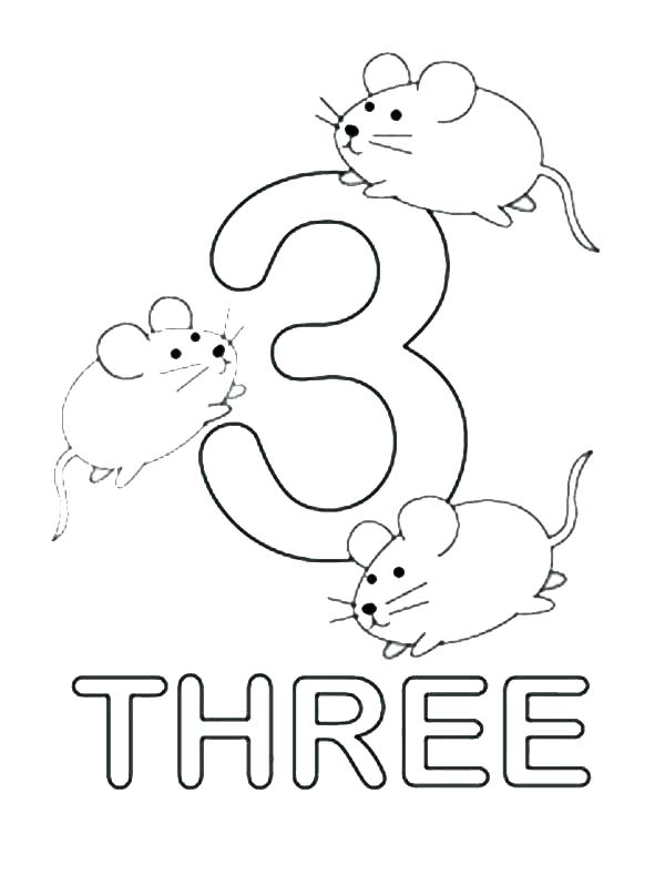 600x807 Coloring Pages For Numbers Affan Number 3 Page Plan 8