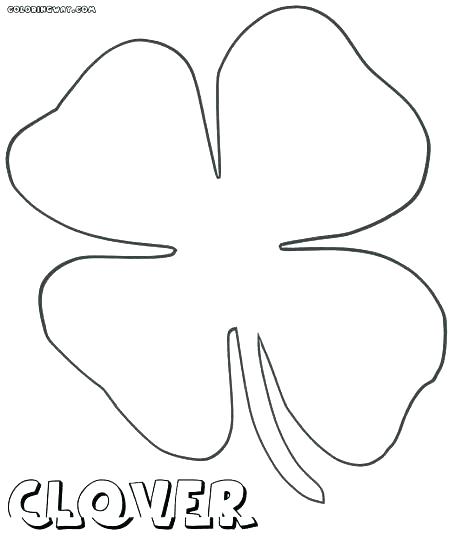 457x540 Four Leaf Clover Coloring Page Pictures Free Coloring Pages 3 Leaf