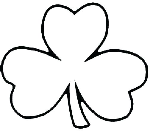 504x441 Shamrock Coloring Page Clover Coloring Pages Shamrock Coloring