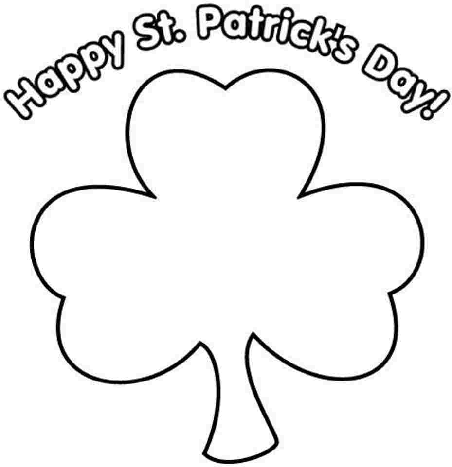 929x961 Unique Four Leaf Clover Coloring Pages Collection Free Coloring Book