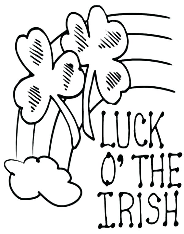 600x763 Clover Coloring Page Daisy Coloring Page Clover Coloring Page Four