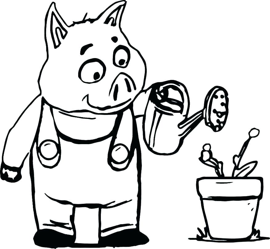 878x810 Three Little Pigs Coloring Pages Coloring Pages Pigs 3 Little Pigs