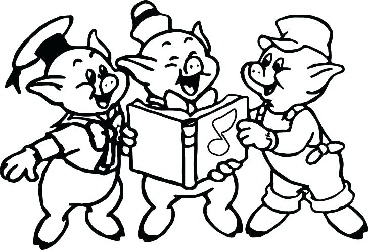 728x494 3 Little Pigs Coloring Pages Three Little Pigs Coloring Pages