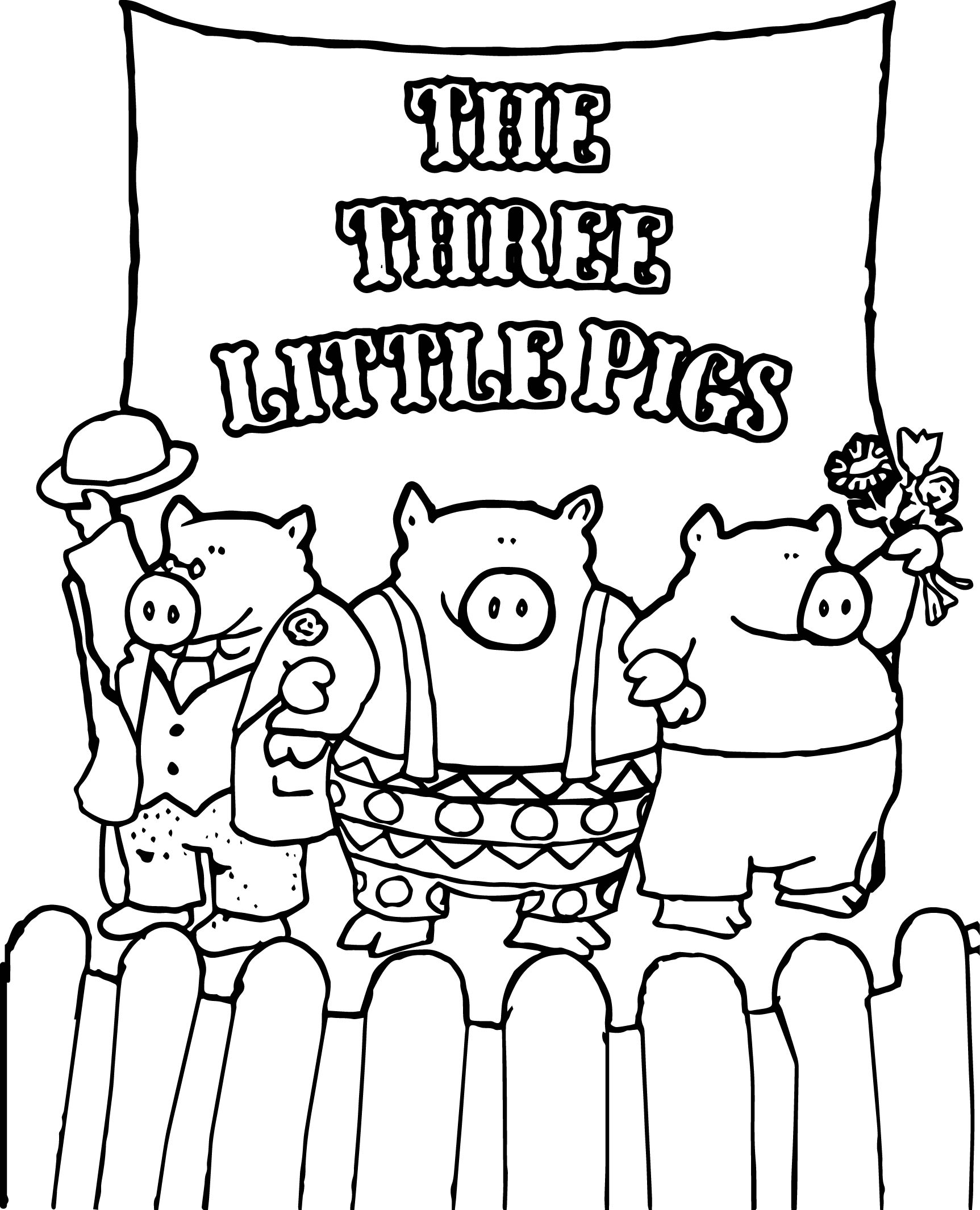 1725x2130 Celebrity 3 Little Pigs Coloring Page Wecoloringpage