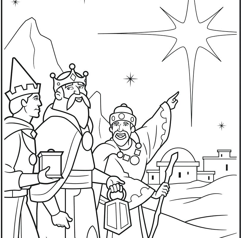 810x800 Wise Men Coloring Pages 3 Wise Men Coloring Page Free Printable