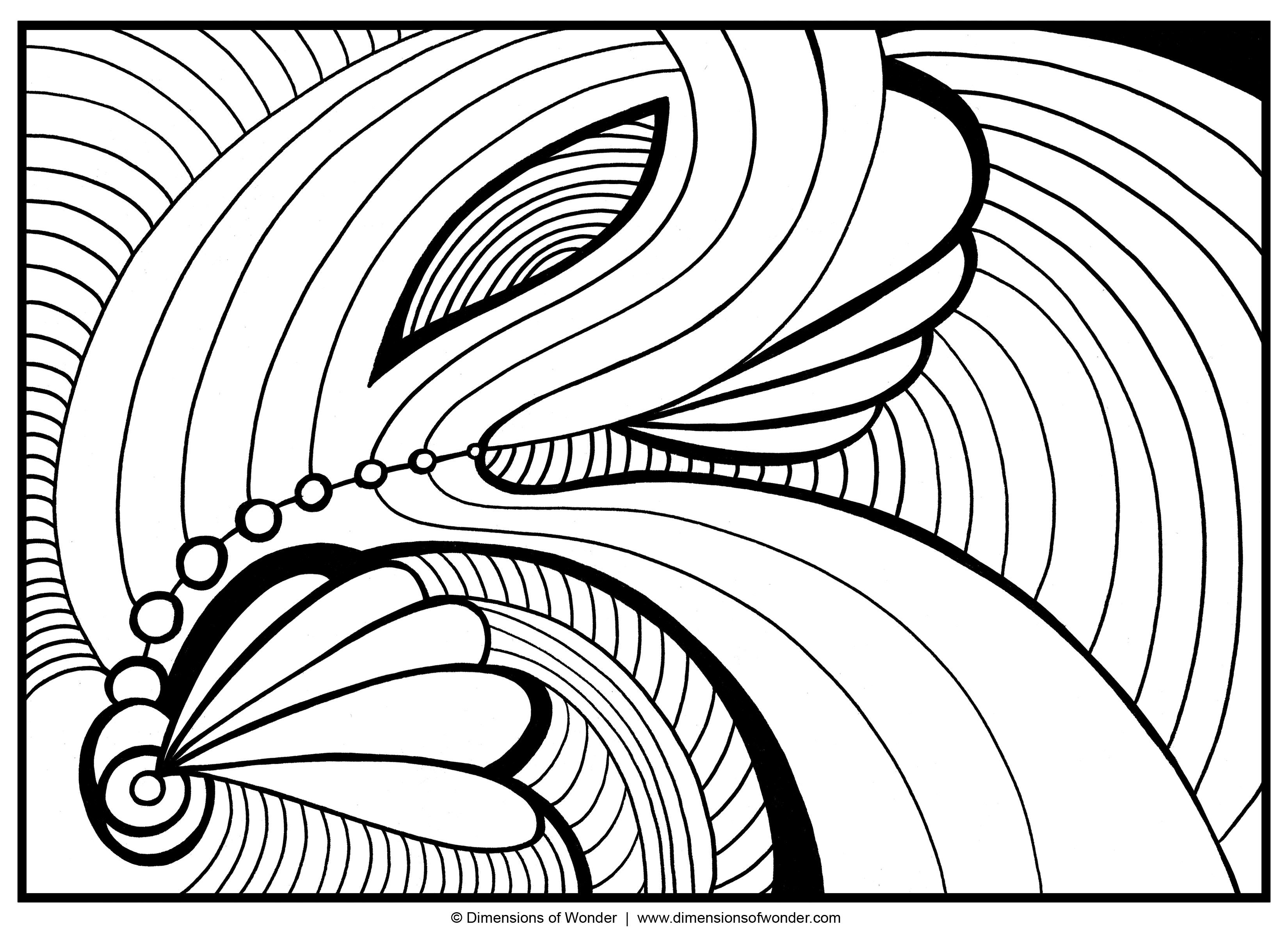 3300x2400 3d Abstract Coloring Pages