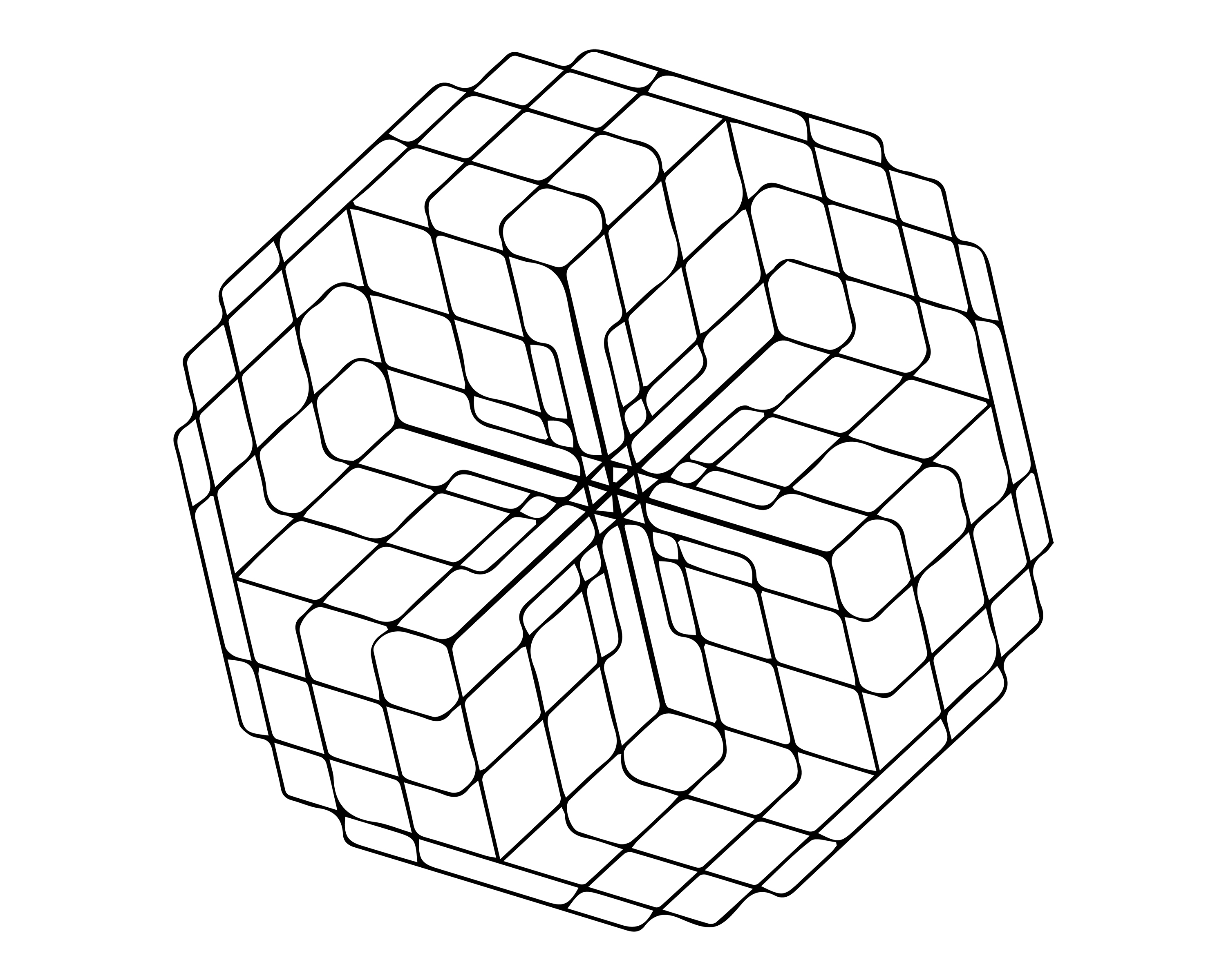 3d Coloring Pages