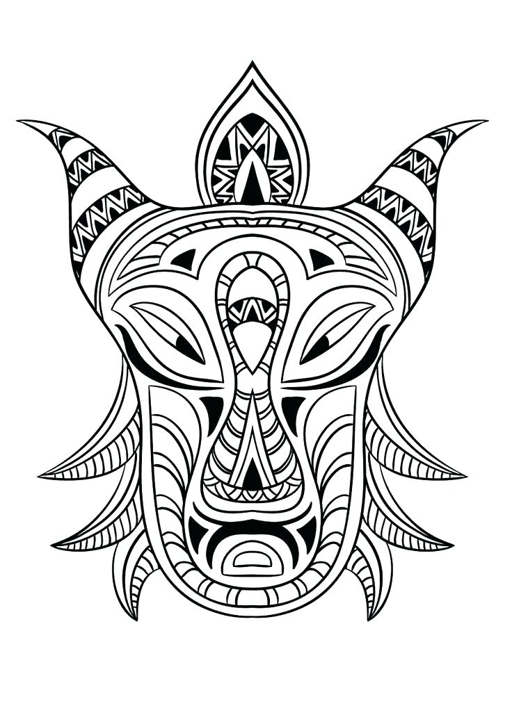 736x1029 3d Coloring Pages Printable Coloring Pages For Adults 3 Adult Mask