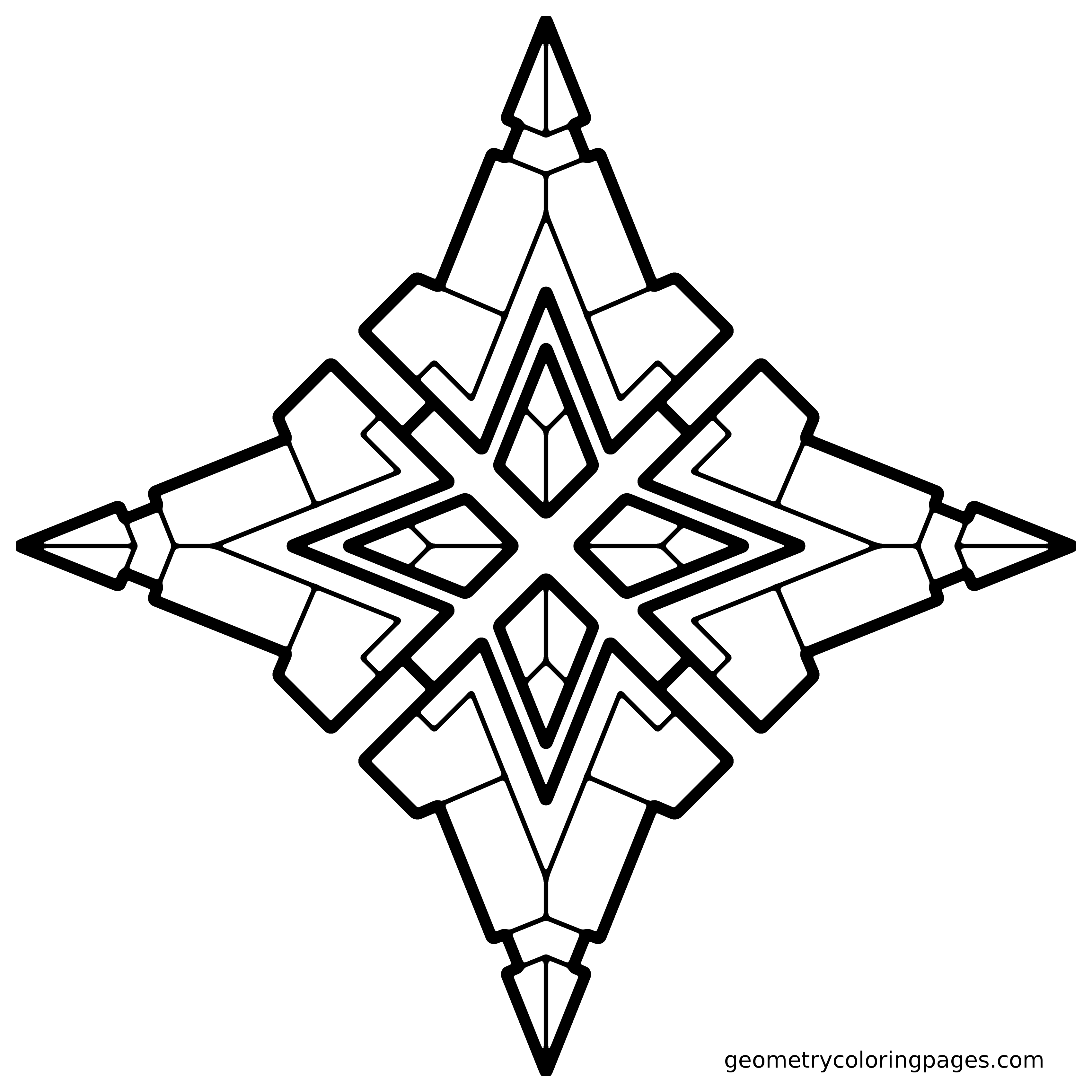 3400x3400 Cool 3d Designs Coloring Pages Page Image Clipart Images