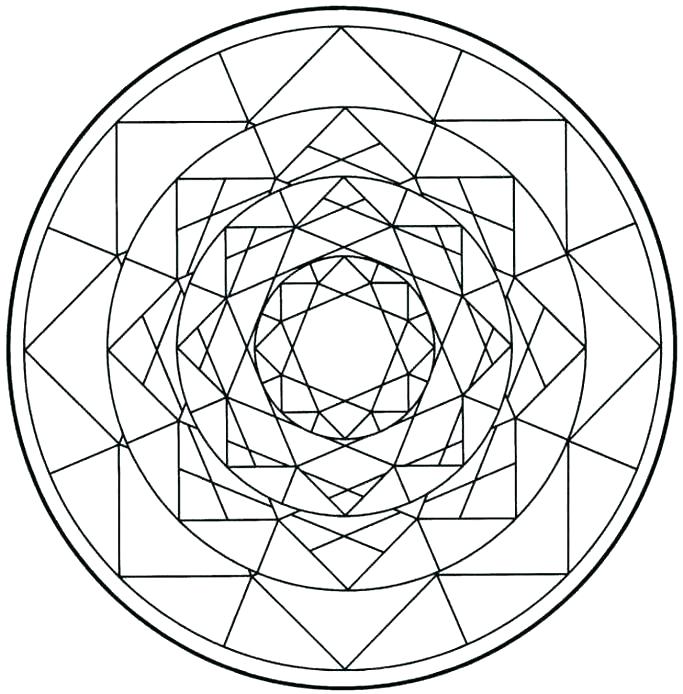 683x694 3d Coloring Pages Coloring Pages 3d Shapes Colouring Pages