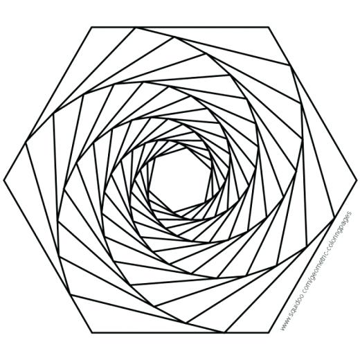 520x520 Geometric Design Coloring Pages Coloring Pages Examples Geometric