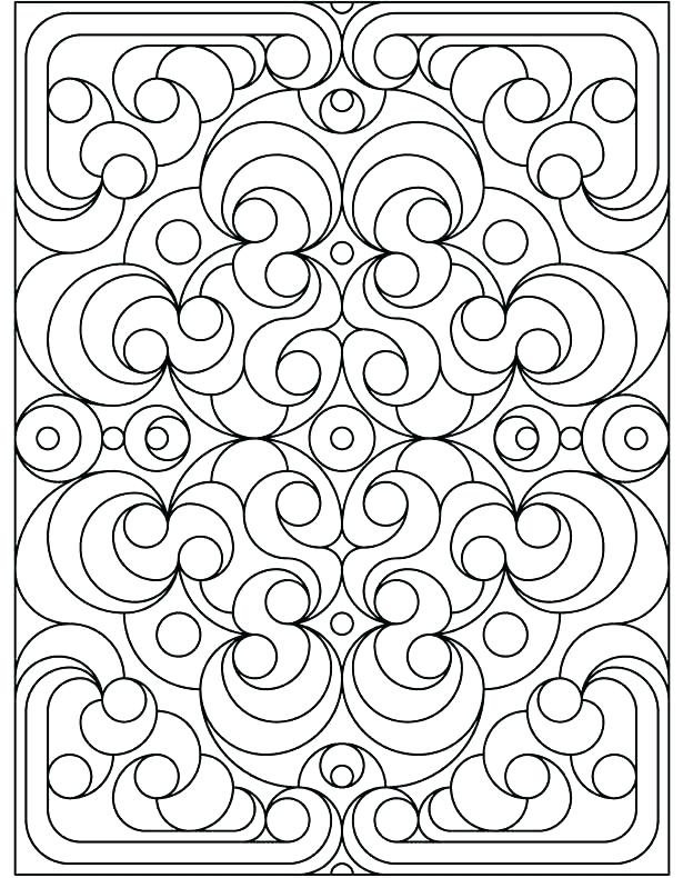 615x790 Geometric Design Coloring Pages Quilt Pattern Coloring Pages