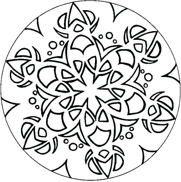 600x603 Geometric Shape Coloring Pages Free Printable Geometric Coloring