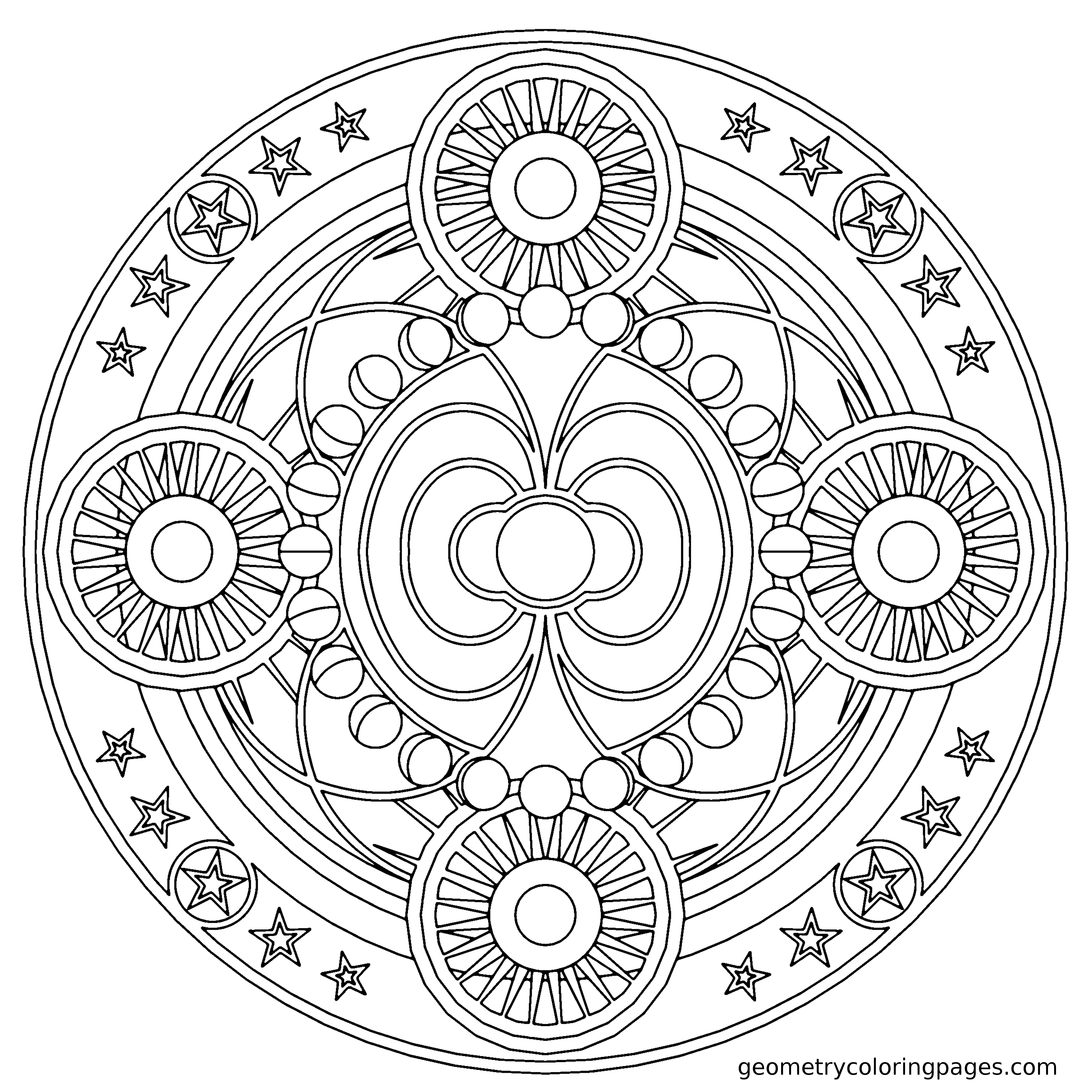 3400x3400 Printable Free Coloring Page Free Mandala To Color Cubes 3d It S