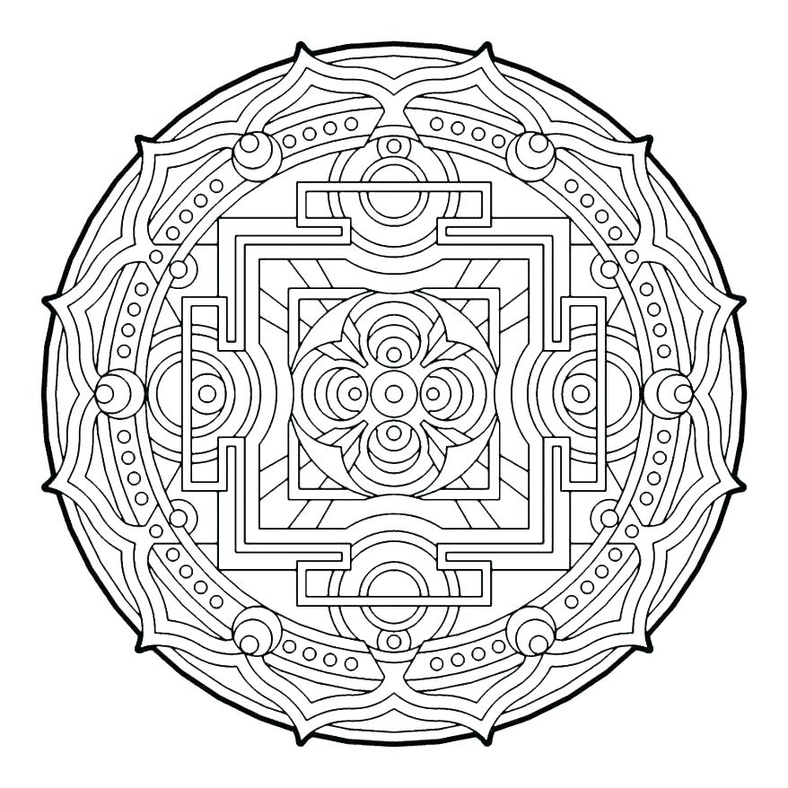 878x878 3d Coloring Pages Geometric Design Coloring Pages Geometric