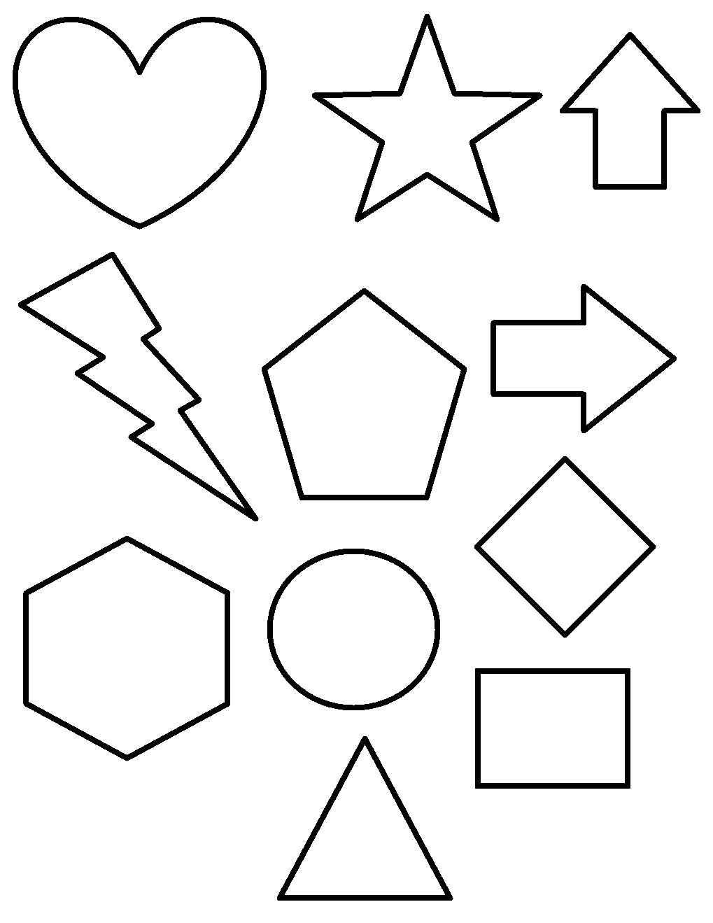 1019x1319 Free Printable Shapes Coloring Pages For Kids Noticeable Acpra