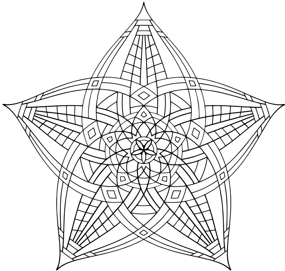 944x898 Geometric Coloring Pages