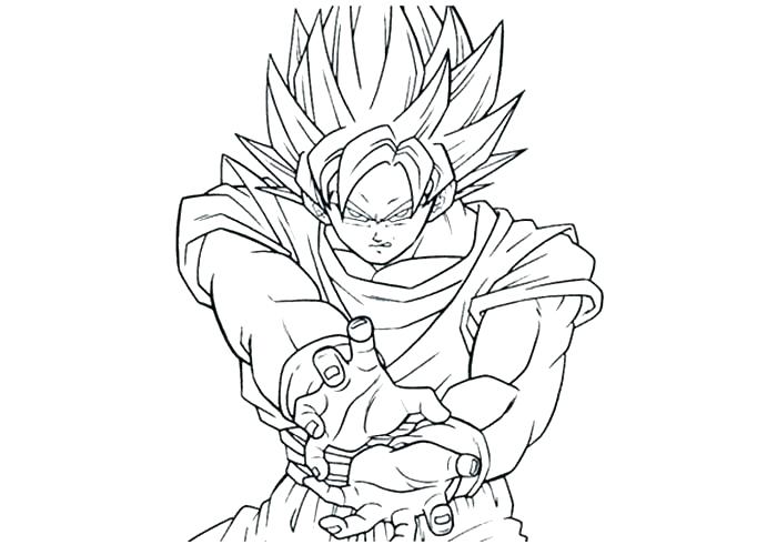 700x500 Dragon Ball Z Coloring Pages Goku Super Saiyan 4 Coloring Pages