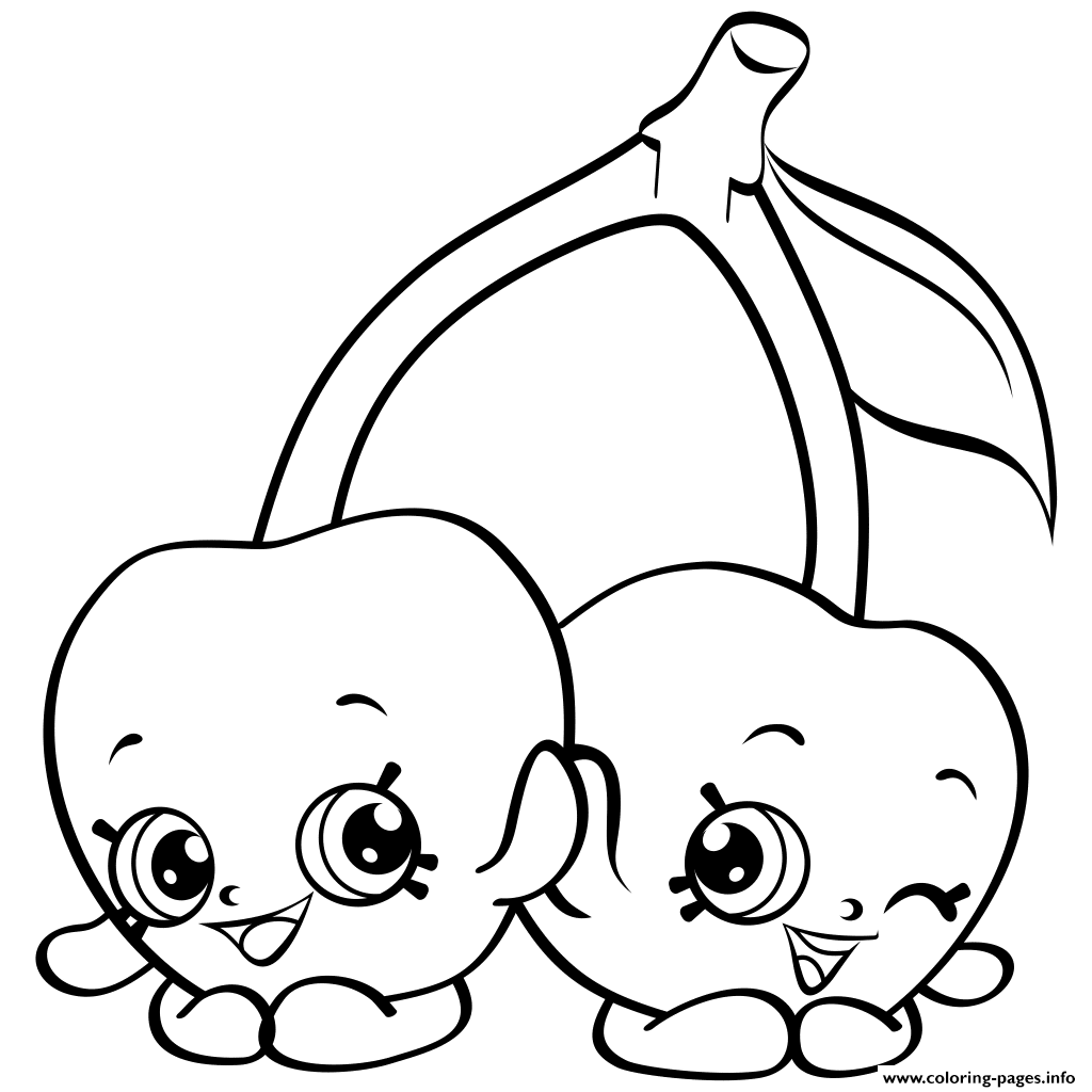 1024x1024 Print Cartoon Cherries Shopkins Season 4 Coloring Pages