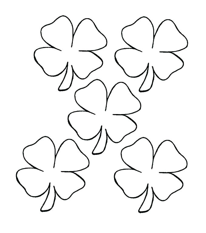 679x768 4 H Clover Coloring Pages 4 Leaf Clover Coloring Page Leaf