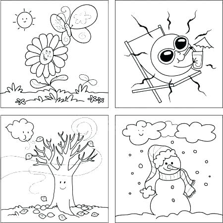 450x450 Seasons Coloring Page Seasons Coloring Pages Get Free High Quality