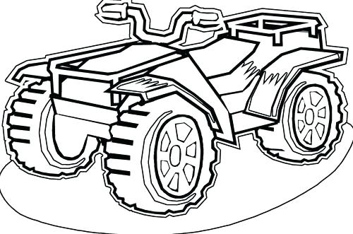 4 Wheeler Coloring Pages