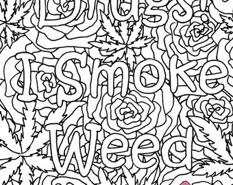 340x270 Stoner Coloring Book Etsy Inside Pages