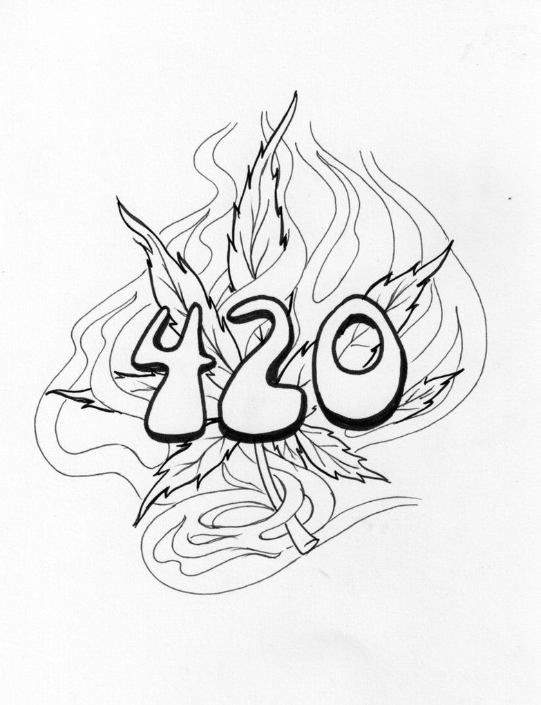 783x1020 Weed Tattoo Tattoo Outline Lean Body Weed Leaves Coloring Sheets