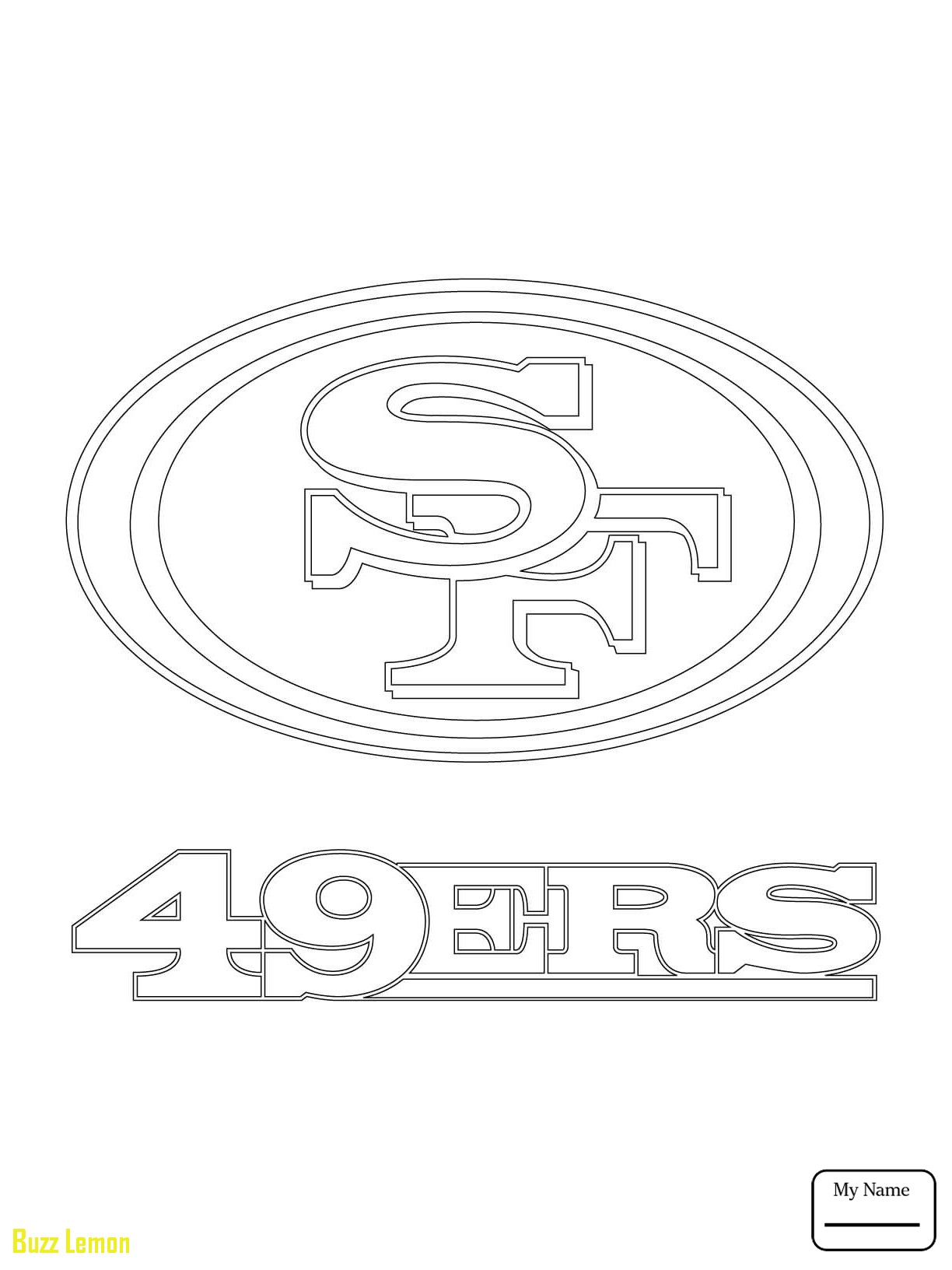 1224x1632 New 49ers Logo Coloring Page Buzz Coloring
