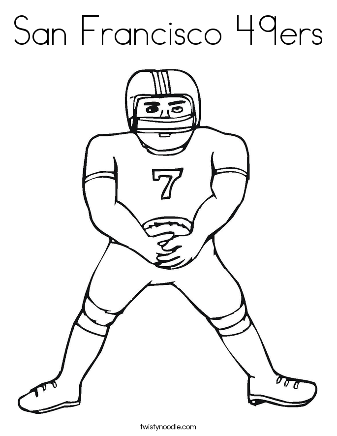 685x886 San Francisco 49ers Coloring Page