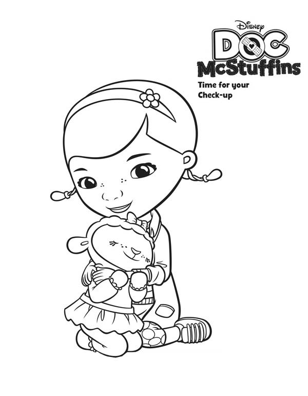 600x771 Doc Mcstuffins Coloring Pages Here Home Doc Mcstuffins Lambie