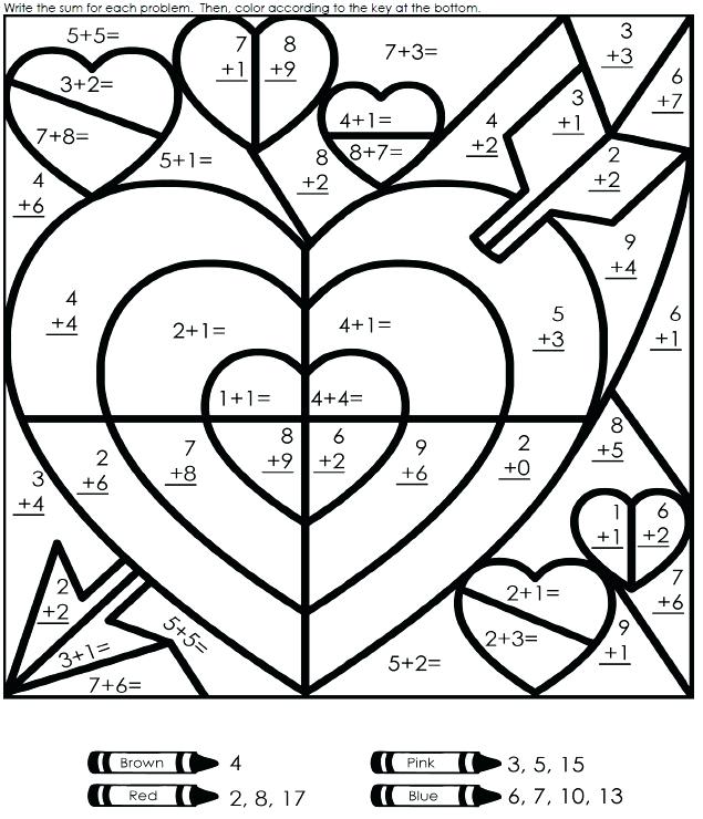 635x740 Math Color Page I On First Grade Coloring Pages Also For Graders