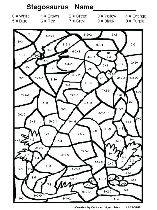 540x720 Math Coloring Pages 4th Grade
