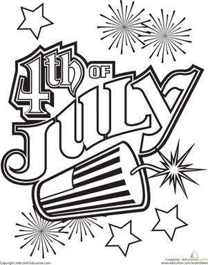 301x382 4th Of July Worksheet