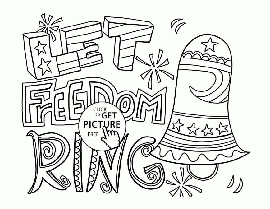 869x672 Printable Fourth Of July Coloringages Sheets 4th For Adults Torint